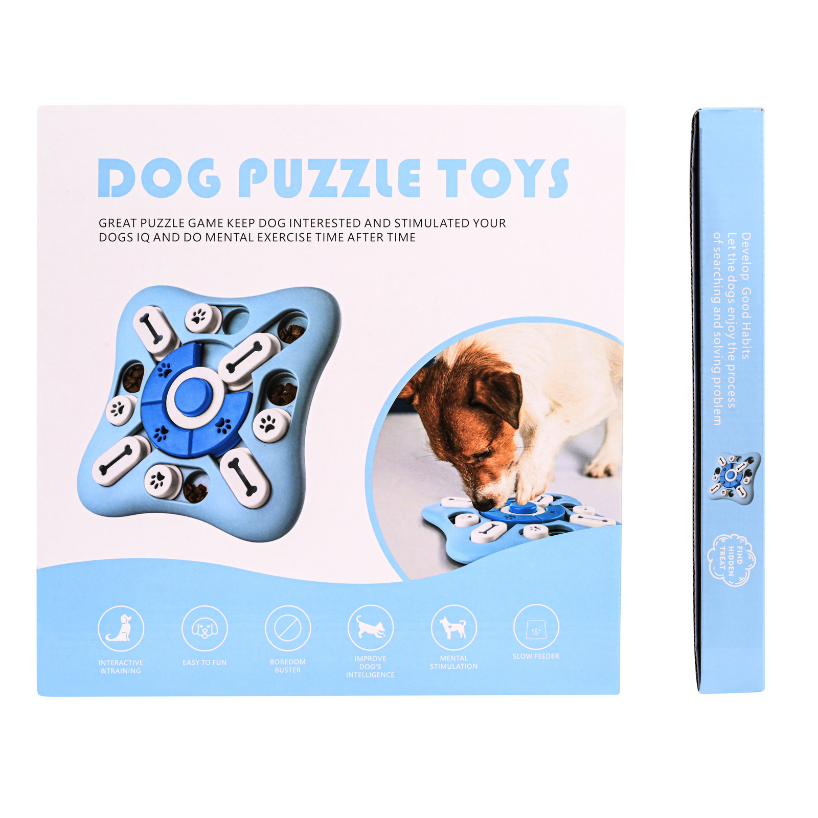 Slow Feeder Puzzle Bowl for Dogs — Stops Fast Eating