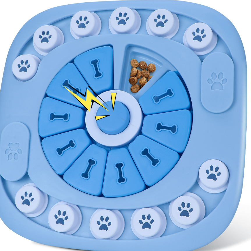 Slow Feeder Puzzle Bowl for Dogs — Stops Fast Eating