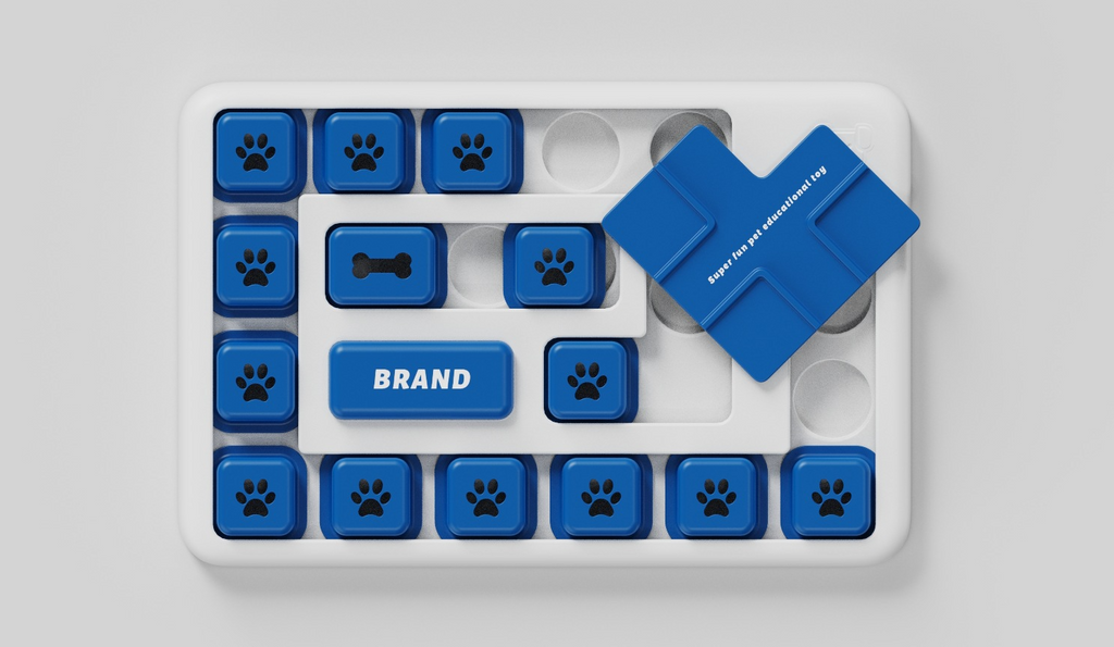 Slow Feeder Puzzle Bowl for Dogs — Stops Fast Eating
