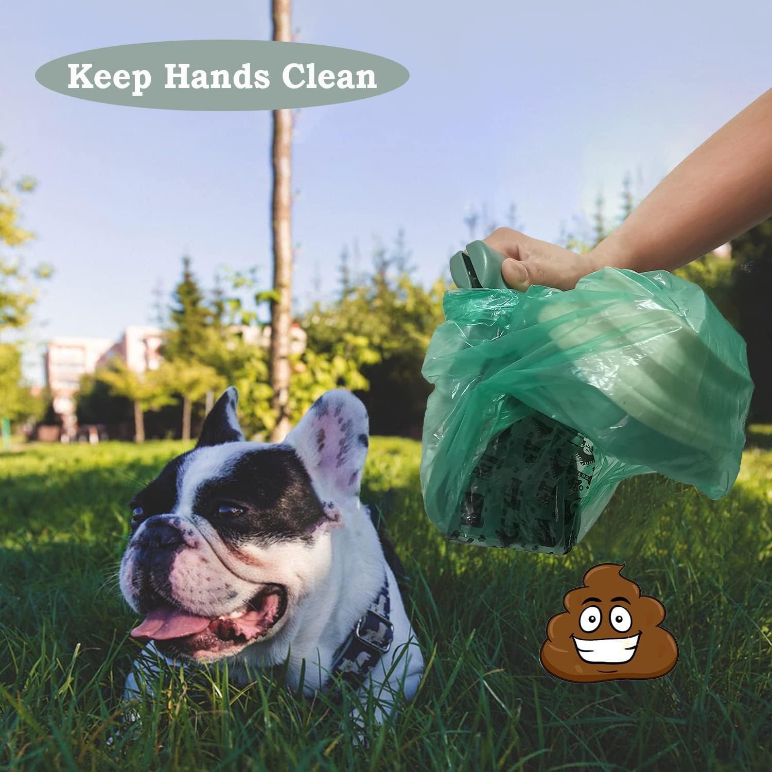 No-Touch Dog Poop Scooper with Bag Dispenser